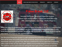 Tablet Screenshot of flame-break.com